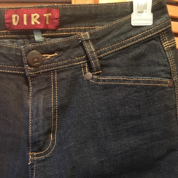 DIRT Dark Denim Blue Capris - Picture 4 of 8
